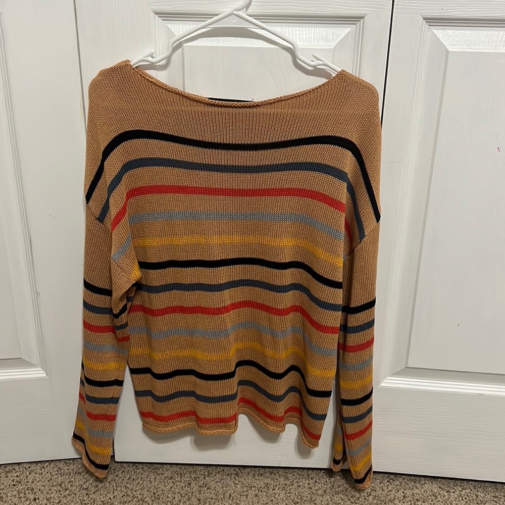 Woven striped shirt